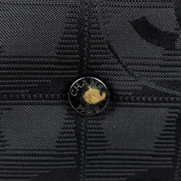 Chanel Bag Shoulder Bag Nylon Jacquard Black - Picture 3 of 7